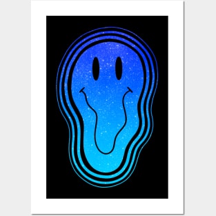 Blue Smiley Posters and Art